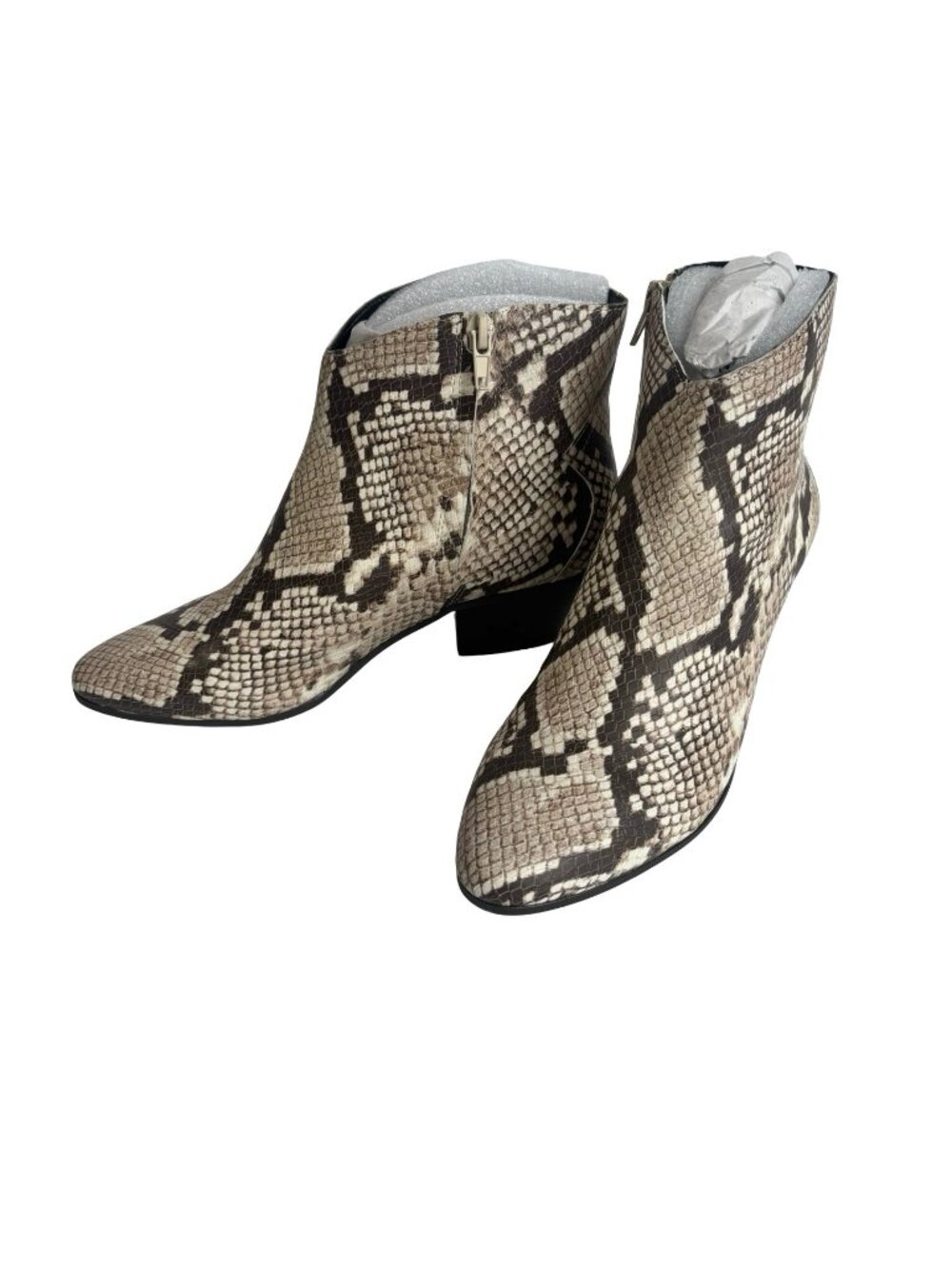 INC IDRA Snake Print Ankle Boots Womens 7.5 New Other